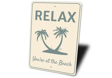 Load image into Gallery viewer, Relax Beach Sign