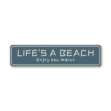 Load image into Gallery viewer, Life is a Beach Enjoy the Waves Sign