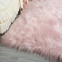 Load image into Gallery viewer, Cozy Ultra Soft Fluffy Faux Fur Pink Area Rug