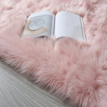 Load image into Gallery viewer, Cozy Ultra Soft Fluffy Faux Fur Pink Area Rug