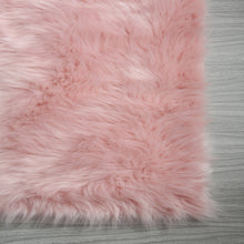 Load image into Gallery viewer, Cozy Ultra Soft Fluffy Faux Fur Pink Area Rug