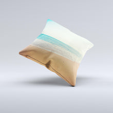 Load image into Gallery viewer, Vintage Beach Scene Ink-Fuzed Decorative Throw Pillow