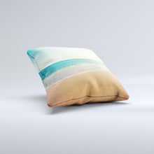 Load image into Gallery viewer, Vintage Beach Scene Ink-Fuzed Decorative Throw Pillow