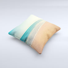 Load image into Gallery viewer, Vintage Beach Scene Ink-Fuzed Decorative Throw Pillow