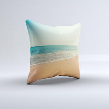 Load image into Gallery viewer, Vintage Beach Scene Ink-Fuzed Decorative Throw Pillow