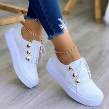 Load image into Gallery viewer, Light Breathable Casual Female Flat Shoes Rose Gold /White/Gold/Black