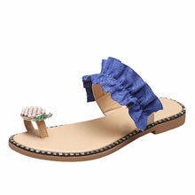 Load image into Gallery viewer, Pineapple Pearl Beach Slides Flat Toe Casual Womens Slippers