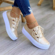 Load image into Gallery viewer, Light Breathable Casual Female Flat Shoes Rose Gold /White/Gold/Black