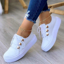 Load image into Gallery viewer, Light Breathable Casual Female Flat Shoes Rose Gold /White/Gold/Black