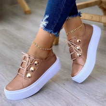 Load image into Gallery viewer, Light Breathable Casual Female Flat Shoes Rose Gold /White/Gold/Black