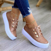 Load image into Gallery viewer, Light Breathable Casual Female Flat Shoes Rose Gold /White/Gold/Black