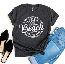 Load image into Gallery viewer, Life’s a Beach Enjoy The Waves T-shirt